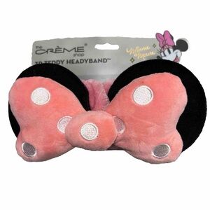 The Crème Shop Minnie Mouse Pink and Black Headband